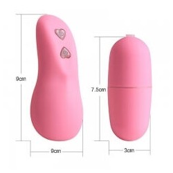 Ovetto Vibrante  Wireless Rosa Cuore 10 Funzioni