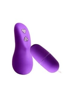 Ovetto Vibrante  Wireless Rosa Cuore 10 Funzioni