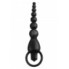 Vibratore Anale VIBRATING SILICONE ANAL BEADS BLACK