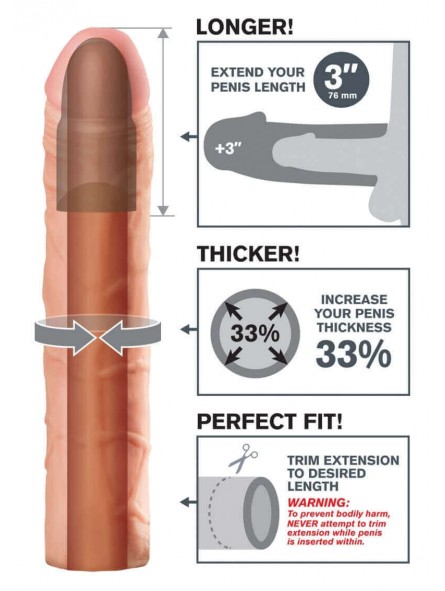 Perfect Estensione Pene Fantasy X-Tensions Colore Pelle  Skin