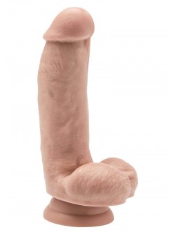 Dildo Realistico 6 Inch con Palle Color Carne e Nero