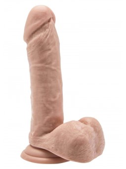Dildo Realistico 7 Inch con Palle Color Carne e Nero