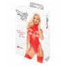 CHEST CUT OUT HALTER TEDDY RED L/XL