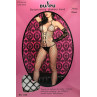 TUTA SEXY CATSUIT A RETE GRIGLIATA MISURA UNICA