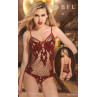 CORSETTO BODY ROSSO BFL LADYSTOCKING TAGLIA UNICA